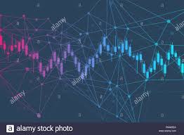 stock market or forex trading graph chart in financial