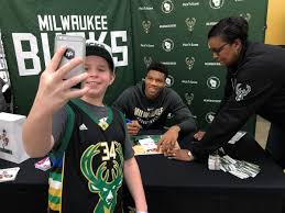 The bucks compete in the national basketball association (nba). Giannis Signs Autographs For A Thousand Fans