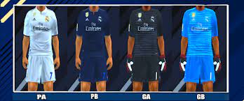 Real madrid home adizero real madrid away climacool real madrid goalkeeper adizero + climacool. Real Madrid 2018 19 Kits Pes Psp