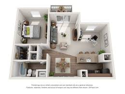 Echo 1 Bed 1 Bath Platinum 726 Sq Ft Apartment Layout Studio Apartment Floor Plans Small House Design