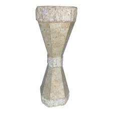 Maitland Smith Tessellated Stone Sculptural Pedestal Pedestal Maitland Smith Sculpture