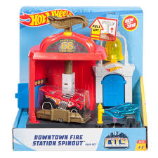 Hot Wheels Downtown Fire Station Spinout Playset Hot Wheels Hot Wheels Ultimate Garage Hot Wheels Track Builder