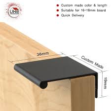 Stainless steel kitchen cabinet handles ukeysoft. Uke Modern Simple Cabinet Door Edge Handle Wardrobe Drawer Pulls Hidden Furniture Handles Aluminum Office Desk Cabinet Knob Cabinet Pulls Aliexpress