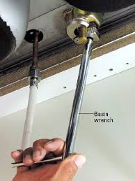 pvc fitting in a narrow space behind