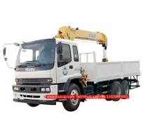 ISUZU FVZ 14 ton flatbed truck mounted crane with Hydraulic ...