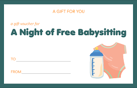 So now, we decided to make a more attractive design than we found. 8 Best Printable Babysitting Voucher Template Printablee Com