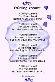 Der frühling steht für viele als symbol für das neue. Fruhling Kommt Fruhlingsgedicht Elkes Kindergeschichten