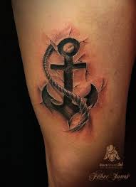Tatuajes Hiperrealistas Anchor Tattoos Rope Tattoo Tattoos For Guys