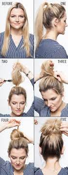 Trendy How To Do A Messy Bun Step By Step Top Knot Simple Ideas Easy Hair Updos Long Thin Hair Messy Bun Thin Hair
