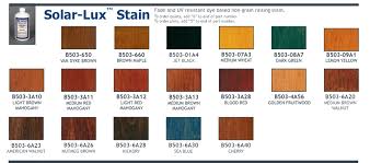 Solar Lux Ngr Stain Color Chart