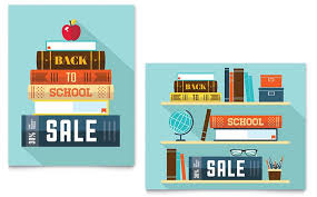 Back To School Books Sale Poster Template Design Poster Template Design Poster Template Poster Presentation Template