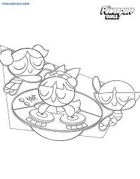 The powerpuff girls is an american cartoon series about the kindergarten girls with super powers. Powerpuff Girls Coloring Pages Wonder Day Com