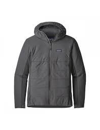 The patagonia men's nano air light hybrid hoody is a lightweight insulation piece for cool weather adventure. Patagonia Nano Air Light Hoody Forge Grey