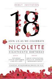Sample invitation template corporate invitation template. Floral Debut Invitation Template Debut Invitation Invitation Template Invitation Layout