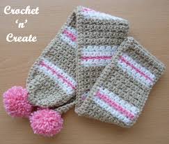 Fold the hood along its length making sure the wrong side is outside. Crochet Child Scarf Crochet N Create