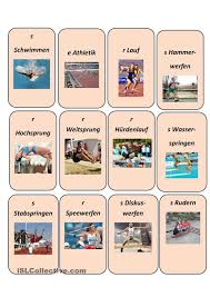 All diese sportarten sind populär, aber fußballspiel, eiskunstlauf und tennis sind am beliebtesten. Sportarten Sportarten Deutsch Lernen Deutsch Lernen Kinder
