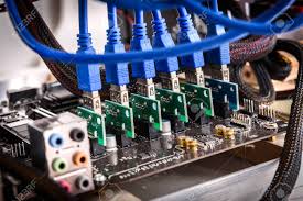 A nvidia gtx 1070 may cost you from $699 to $850.if you use this for gaming for 4 hours, you can allot it to mining for the. Cryptocurrency Mining Rig Pcie Riser Extenders Plugged To Motherboard Details Of Cryptocurrency Bitcoin Ethereum Altcoin Graphic Card Miner Mining Rig Stock Photo Picture And Royalty Free Image Image 92159533