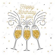 Happy birthday pictures, free birthday ecards, greeting cards, birthday gift ideas, and travel ideas. Happy Birthday To You Stamp Badge Sticker Card With Champagne Royalty Free Cliparts Vectors And Stock Illustration Image 114307073