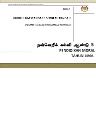 Dskp year 5 mathematics (dlp) (edisi bahasa inggeris). Top Pdf Dskp Pendidikan Moral Skjt Tahun 5 123dok Com