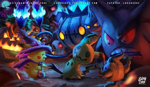 1004 x 796 jpeg 101 кб. Mimikyu And Pikachu Pokemon Halloween 2016 By Logancure On Deviantart Pokemon Halloween Cute Pokemon Wallpaper Pokemon