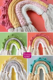 Boho Rainbow Knitting Pattern In 2020 Knitting Patterns Knitting Projects Knitting
