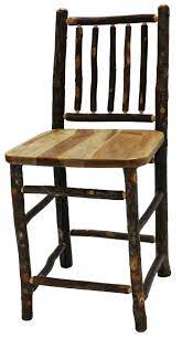 Maybe you would like to learn more about one of these? Natural Hickory Log Counter Stool 24 High Wood Seat Standard Finish Rustic Deco Incorporated