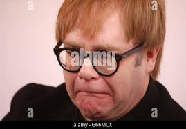 Conférence de presse d'Elton John Photo Stock