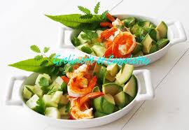 Salade Fraicheur Aux Crevettes Bouquets Grelinette Et Cassolettes Salade Fraicheur Crevette Bouquet Crevettes