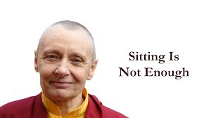 Nowhere does it ever say that only sitting is enough, we also have to  cultivate the other qualities within ourselves.