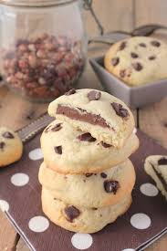 Cookies Pepites De Chocolat Coeur Fondant A La Pate A Tartiner En 2020 Cookies Pepite Chocolat Recette Biscuit Recette