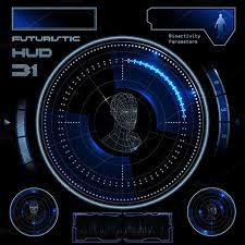 Futuristic Hud Touch Gui Elements Id Card Template Game Interface Futuristic