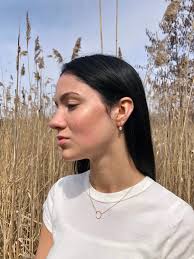 Open Circle Necklace: Small, Dainty, Minimalistic, Geometric Circle Pendant  Necklace, Gold Filled or Sterling Silver, Rain Collection