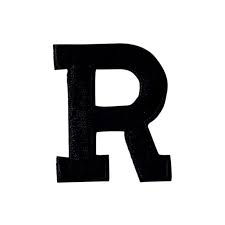 Blackletter fonts have letters that are very bold and ornate. Alphabet Letter R Color Black 2 Block Style Iron On Embroidered Applique Patch Walmart Com Walmart Com