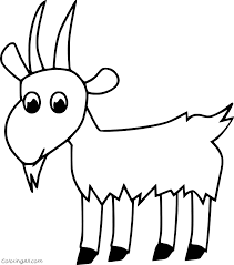 When children color, they strengthen the small muscles in their hands that help them learn to write. Goat Coloring Pages Coloringall