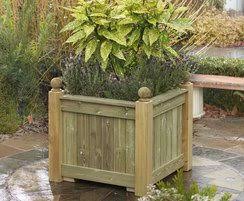 View and buy rectangular versailles planters direct from the garden trellis company. Versailles Timber Trough And Cube Planters Taylor Made Planters Esi External Works