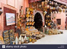 a trader has displayed lanterns, lamps