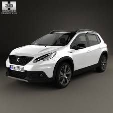 3d Model Of Peugeot 2008 Gt Line 2017 Peugeot 2008 Peugeot Suv