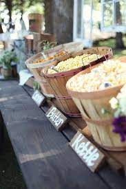11 Creative Wedding Buffet Ideas To Personalize Your Reception Wedding Food Wedding Buffet Laid Back Wedding