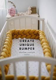 Cot Bumper Etsy In 2021 Bumper Pads For Cribs Cot Bumper Mini Crib Bedding