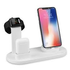 Mobile Phone Charger Stand Watch Charger 3 In 1 For Iphone Airpods Pro Apple Watch Xiaomi Huawei Docking In 2020 Apple Watch Charger Wireless Charger Apple Watch Stand
