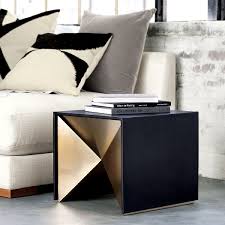 Nova Leather Side Table Reviews Cb2 Leather Side Table Furniture Design Furniture Side Tables