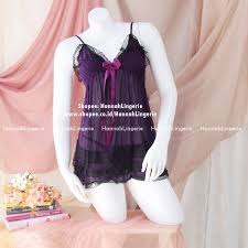 Berikut merupakan contoh gambar model gaun seksi panjang remaja terbaru dari gorgeous untuk hiburan. Hannah Lingerie Original Baju Tidur Warna Merah Ungu Seksi Transparan Menggoda 923