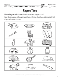 This lesson comes with modifications and ongoing suggestions for students who might need further assistance. Rhyming Games Word Lists Worksheets Practice Activities Printable Lesson Plans For Kids