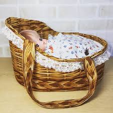 人形用クーファン クーハン カゴ柄 小花柄メルちゃん ソランちゃん サイズ フリマアプリ ラクマ クーファン 手作りおもちゃ メルちゃん