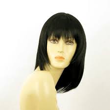 Parrucca donna semi lunga castano scuro bruno : BABETTE 2