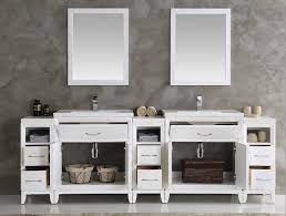 Add contemporary cool to your master bath with this newtown 72 double bathroom vanity set. 96 White Double Traditional Bathroom Vanity In Faucet Option