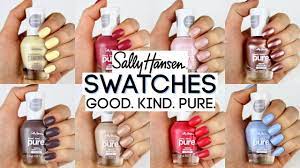 New Good Kind Pure Sally Hansen Full Collection Swatches 22 Shades Sally Hansen Pure Products Nail Polish