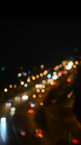 Blurr Light Android Blurred Lights Night Aesthetic Bokeh Photography