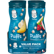 4 Pack Gerber Stage 3 Strawberry Apple Banana Baby Snack 5 92 Oz Canister Walmart Com Walmart Com