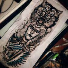 Try it on other prints! Nordic Shield Maiden Tattoo Novocom Top